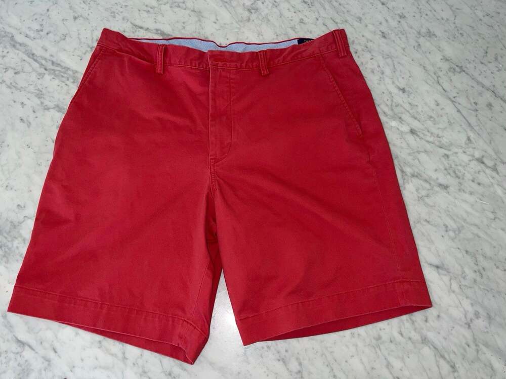 Polo Ralph Lauren Men's, Stretch Classic-Fit 9'' Shorts Salmon Red 38